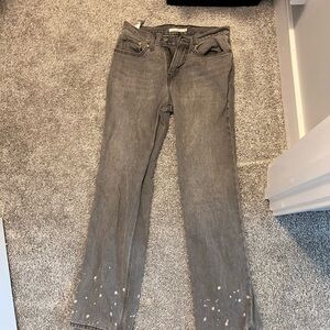 Levis low pro straight grey distressed size 27
